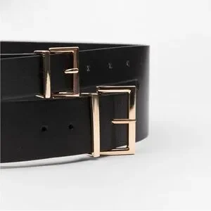 Zara | Accessories | Nwt Zara Wide Sash Belt Doble Buckle In  display picture 2